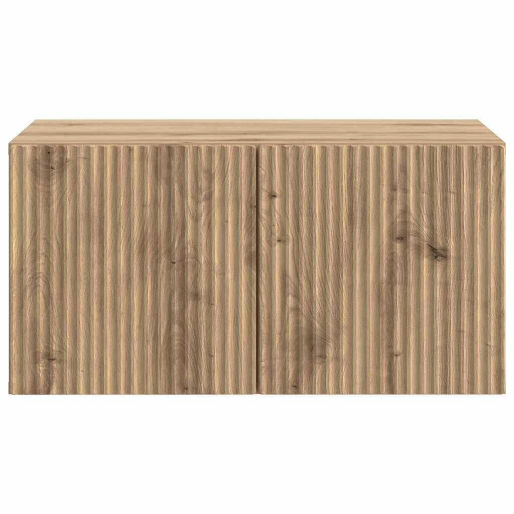 vidaXL Szafka RTV montowana na ścianie Dąb artisan 59,5 x 41 x 30 cm