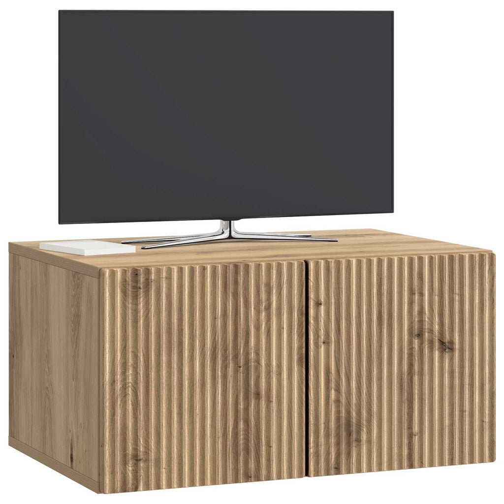 vidaXL Szafka RTV montowana na ścianie Dąb artisan 59,5 x 41 x 30 cm