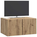 vidaXL Szafka RTV montowana na ścianie Dąb artisan 59,5 x 41 x 30 cm