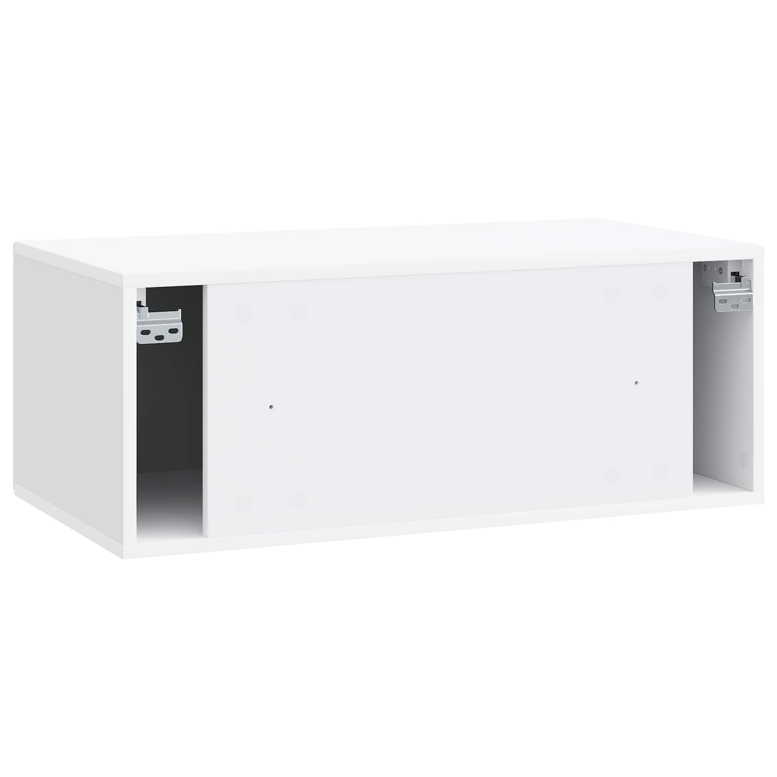 vidaXL Szafka RTV montowana na ścianie Biały 78,5 x 41 x 30 cm