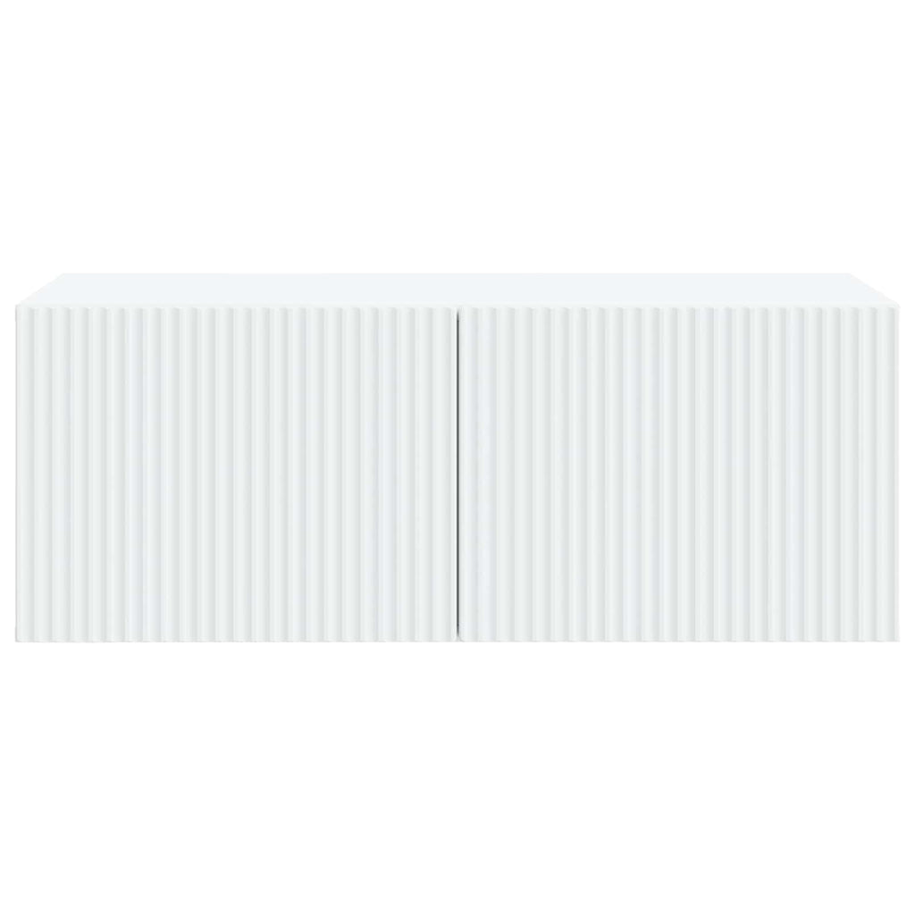 vidaXL Szafka RTV montowana na ścianie Biały 78,5 x 41 x 30 cm