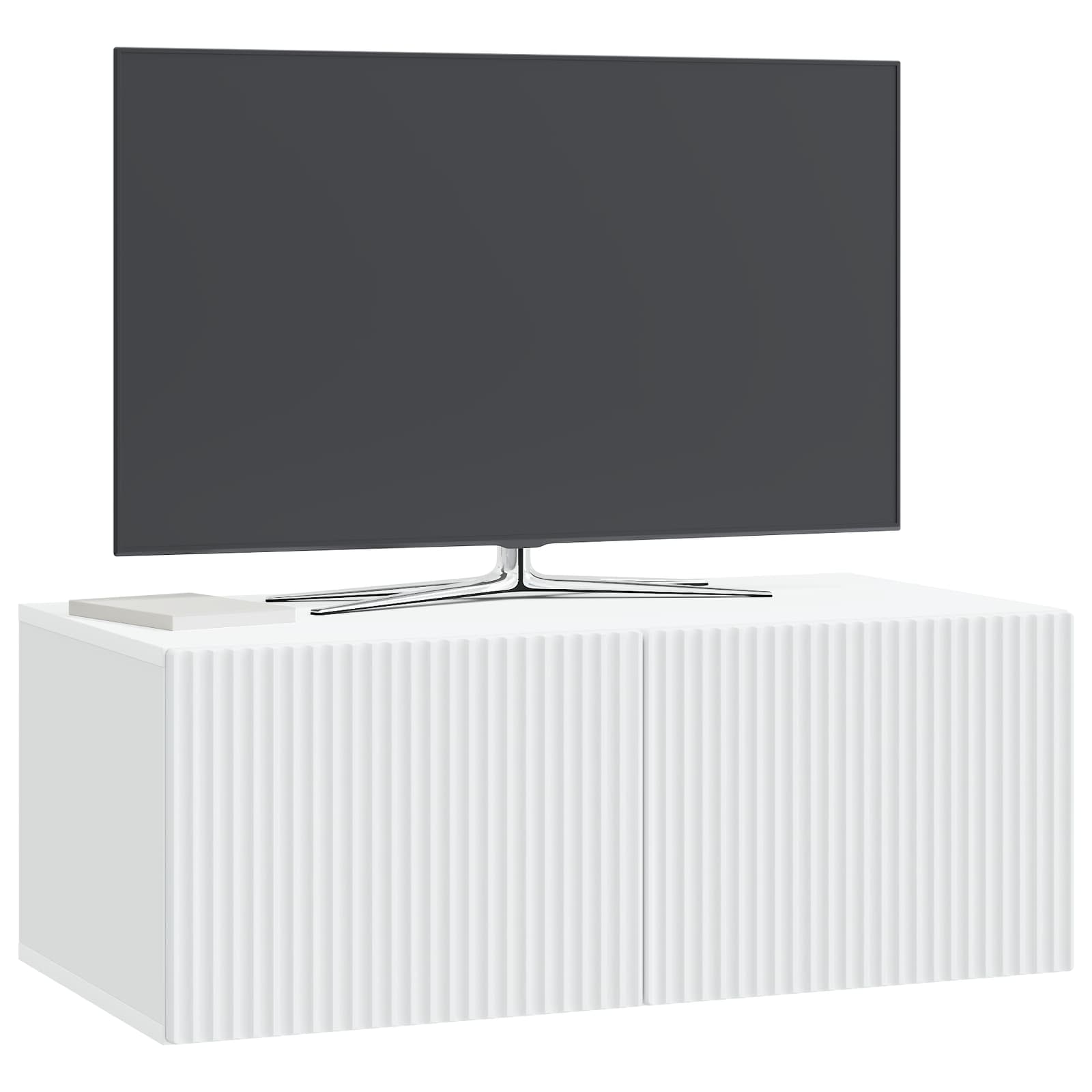vidaXL Szafka RTV montowana na ścianie Biały 78,5 x 41 x 30 cm