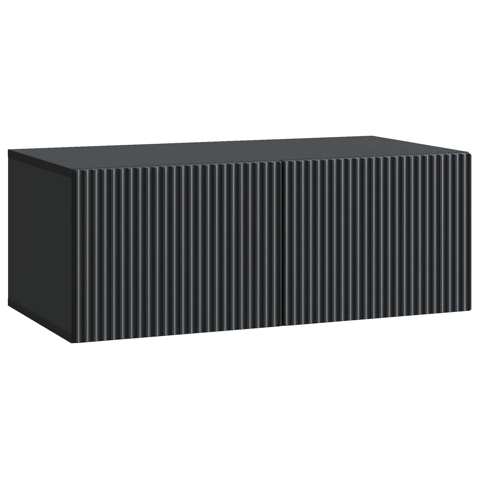 vidaXL Szafka RTV montowana na ścianie Czarny 78,5 x 41 x 30 cm
