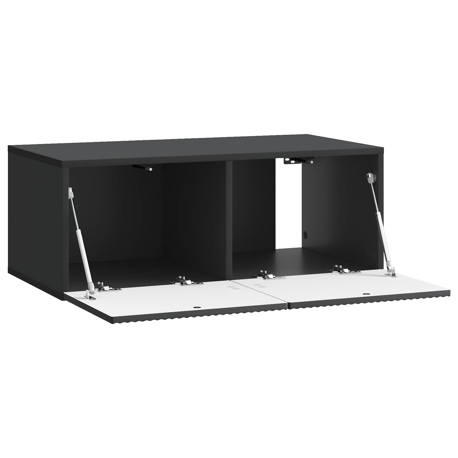 vidaXL Szafka RTV montowana na ścianie Czarny 78,5 x 41 x 30 cm