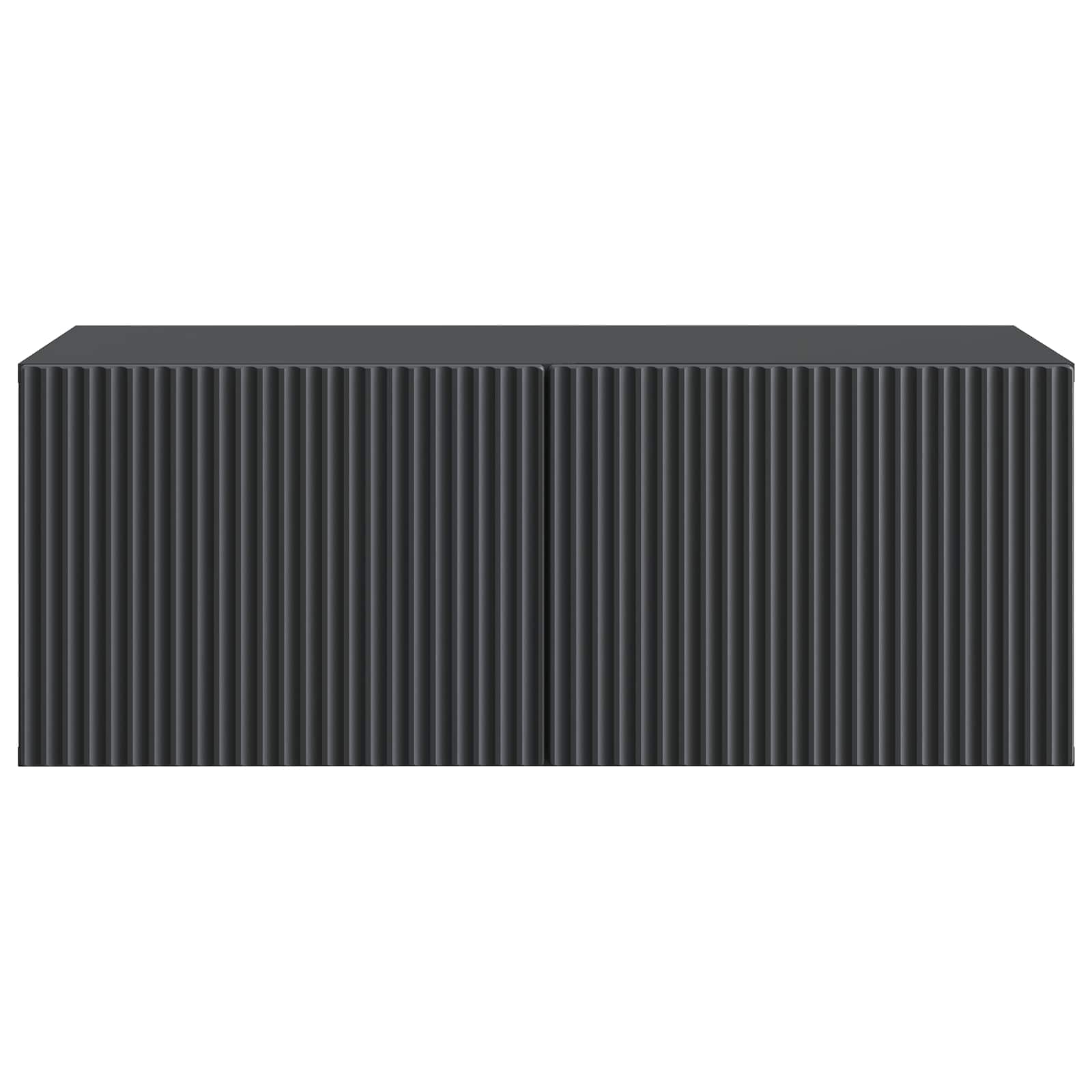 vidaXL Szafka RTV montowana na ścianie Czarny 78,5 x 41 x 30 cm