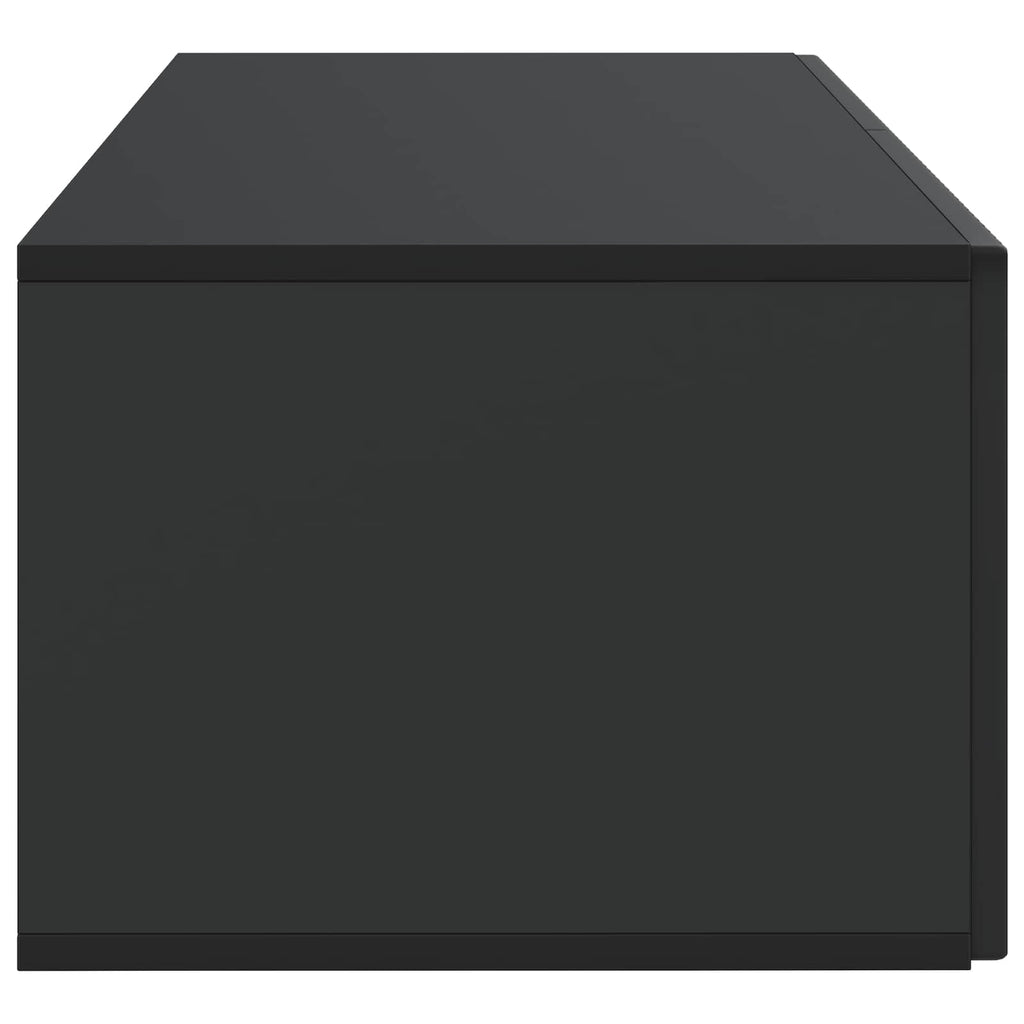 vidaXL Szafka RTV montowana na ścianie Czarny 78,5 x 41 x 30 cm