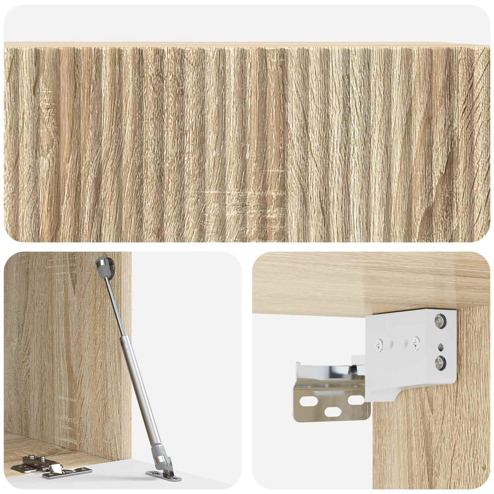 vidaXL Szafka RTV montowana na ścianie 78,5 x 41 x 30 cm dąb Sonoma