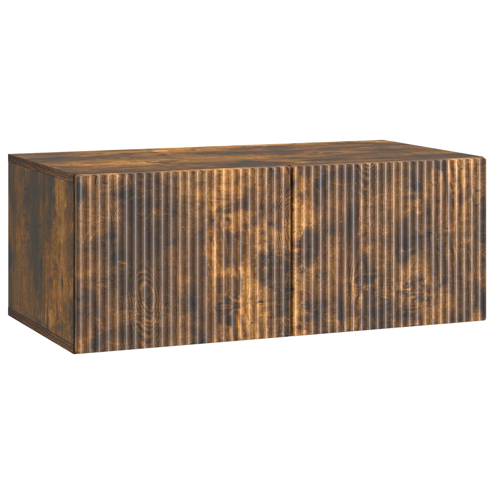 vidaXL Szafka RTV montowana na ścianie Dąb wędzony 78,5 x 41 x 30 cm