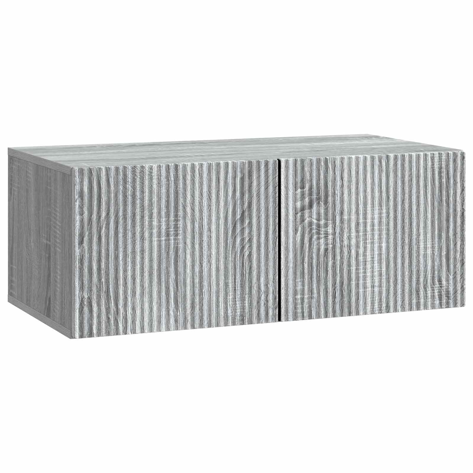 vidaXL Szafka RTV montowana na ścianie Szary Sonoma 78,5 x 41 x 30 cm