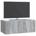 vidaXL Szafka RTV montowana na ścianie Szary Sonoma 78,5 x 41 x 30 cm