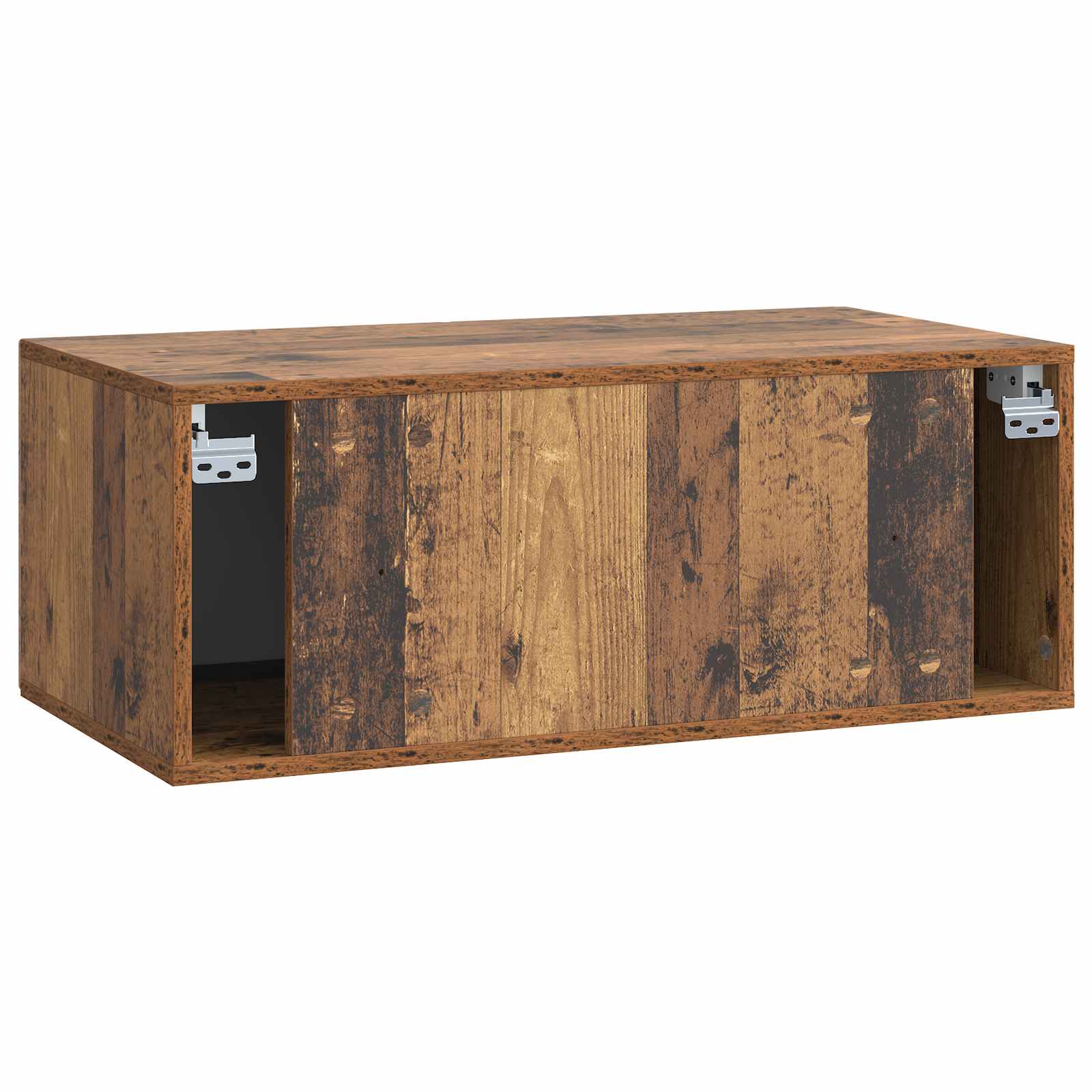 vidaXL Szafka RTV montowana na ścianie Stare drewno 78,5 x 41 x 30 cm