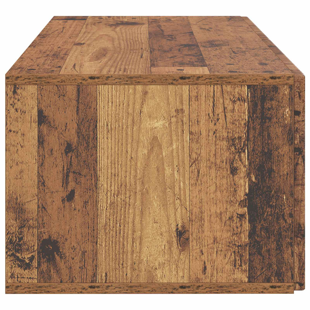 vidaXL Szafka RTV montowana na ścianie Stare drewno 78,5 x 41 x 30 cm
