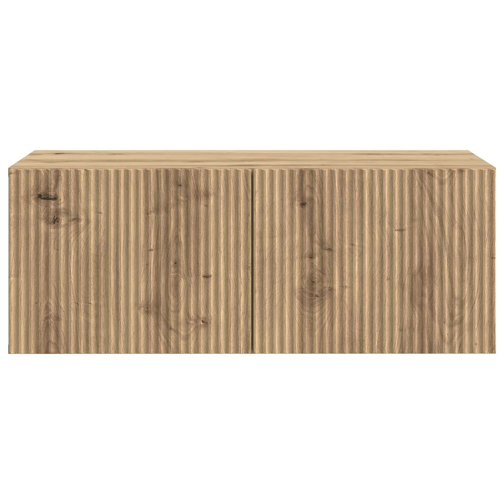 vidaXL Szafka RTV montowana na ścianie Dąb artisan 78,5 x 41 x 30 cm