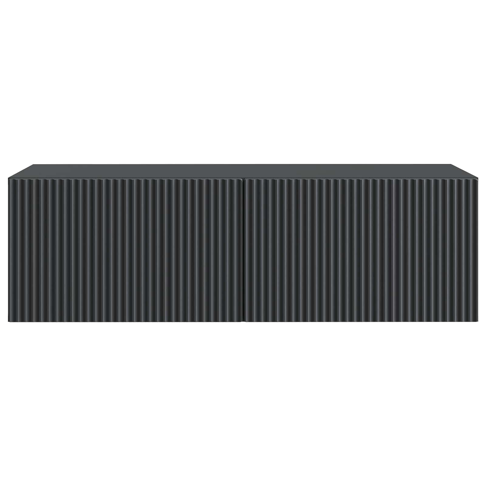 vidaXL Szafka RTV montowana na ścianie Czarny 98 x 41 x 30 cm