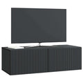 vidaXL Szafka RTV montowana na ścianie Czarny 98 x 41 x 30 cm