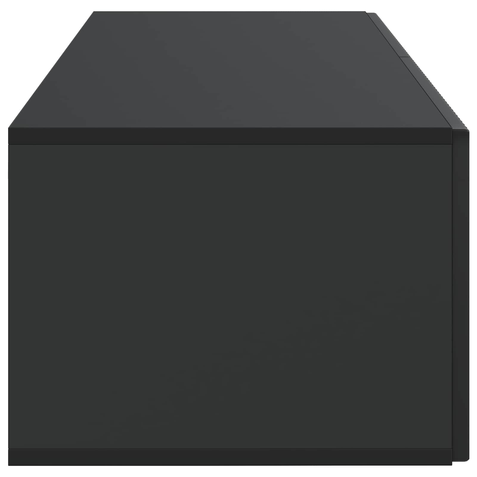 vidaXL Szafka RTV montowana na ścianie Czarny 98 x 41 x 30 cm