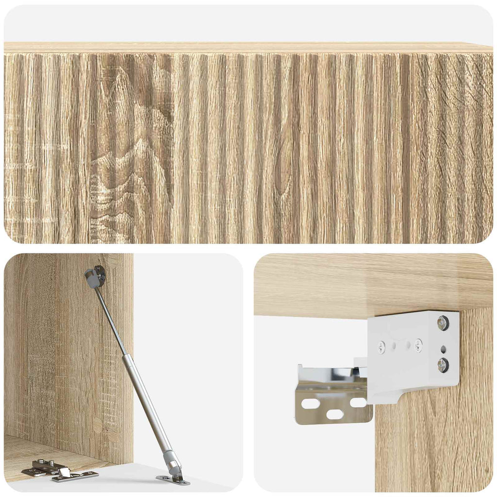 vidaXL Szafka RTV montowana na ścianie 98 x 41 x 30 cm dąb Sonoma