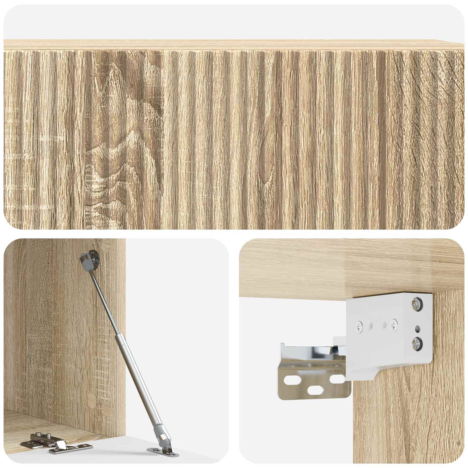vidaXL Szafka RTV montowana na ścianie 98 x 41 x 30 cm dąb Sonoma