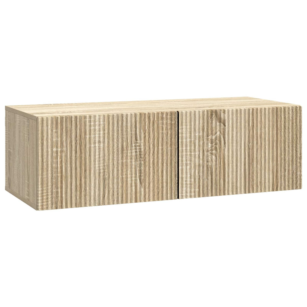 vidaXL Szafka RTV montowana na ścianie 98 x 41 x 30 cm dąb Sonoma