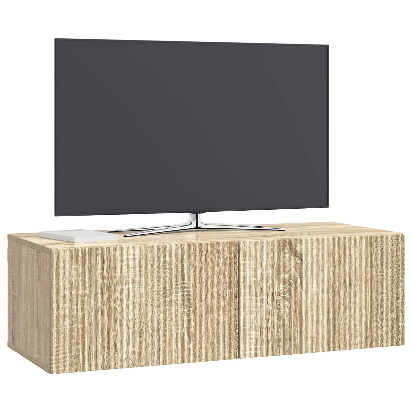 vidaXL Szafka RTV montowana na ścianie 98 x 41 x 30 cm dąb Sonoma
