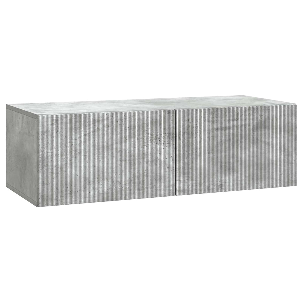 vidaXL Szafka RTV montowana na ścianie Betonowy szary 98 x 41 x 30 cm