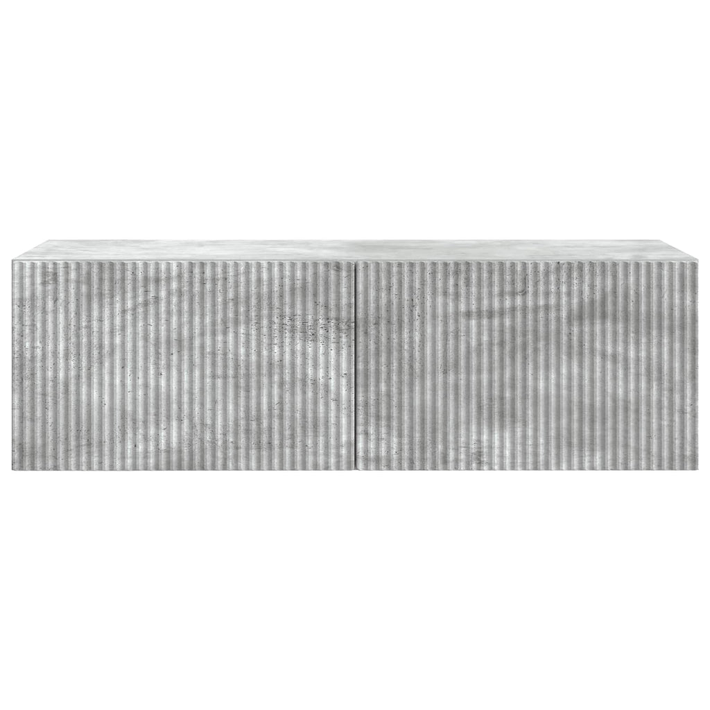 vidaXL Szafka RTV montowana na ścianie Betonowy szary 98 x 41 x 30 cm
