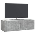 vidaXL Szafka RTV montowana na ścianie Betonowy szary 98 x 41 x 30 cm