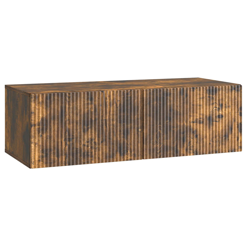 vidaXL Szafka RTV montowana na ścianie Dąb wędzony 98 x 41 x 30 cm