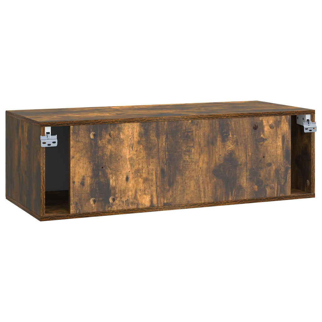 vidaXL Szafka RTV montowana na ścianie Dąb wędzony 98 x 41 x 30 cm