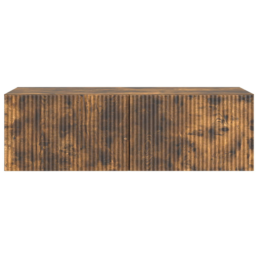 vidaXL Szafka RTV montowana na ścianie Dąb wędzony 98 x 41 x 30 cm