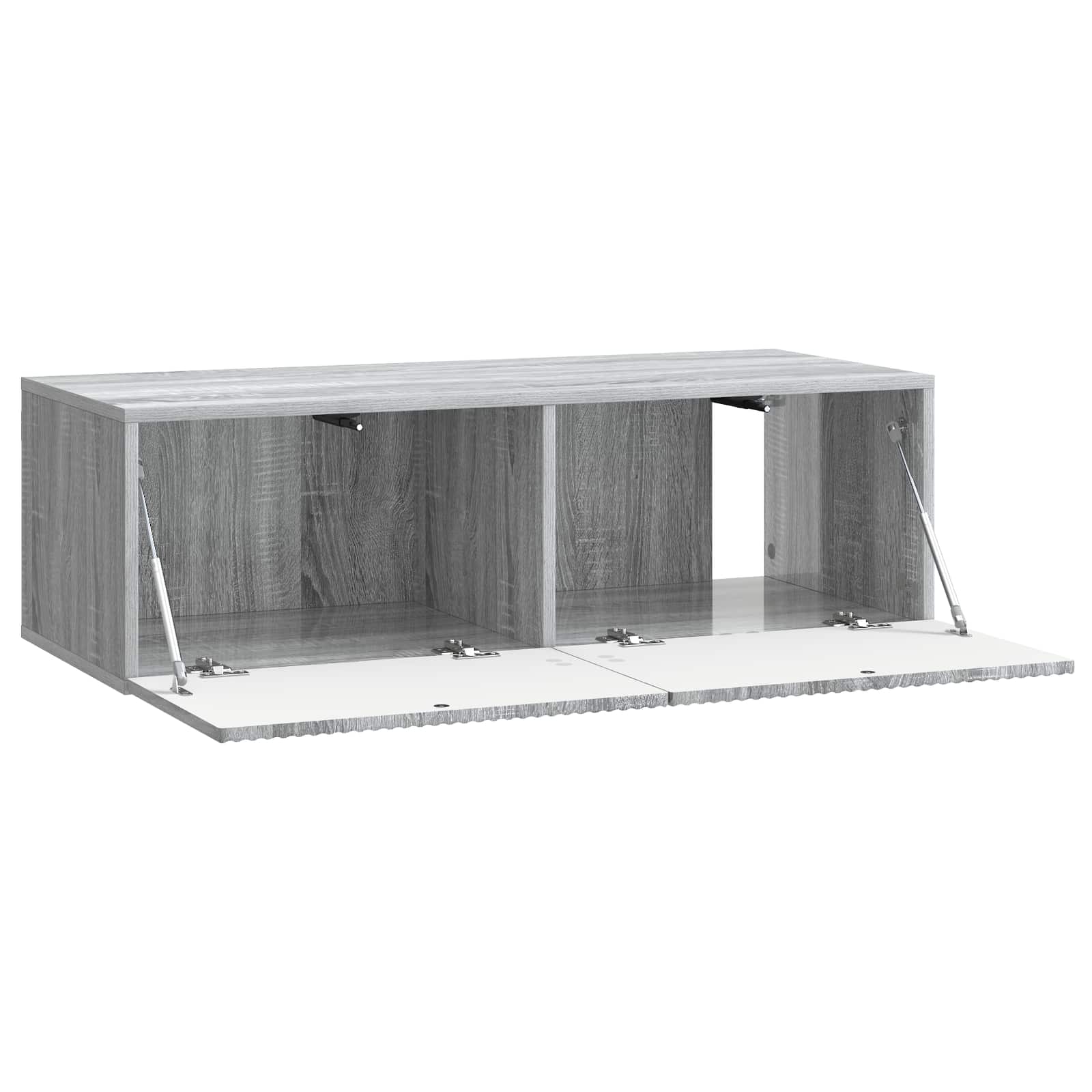 vidaXL Szafka RTV montowana na ścianie Szary Sonoma 98 x 41 x 30 cm