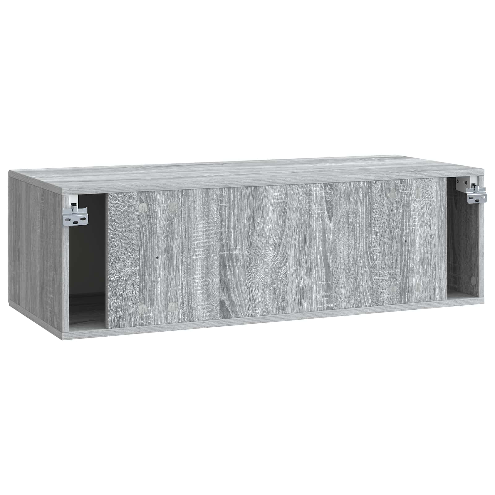 vidaXL Szafka RTV montowana na ścianie Szary Sonoma 98 x 41 x 30 cm