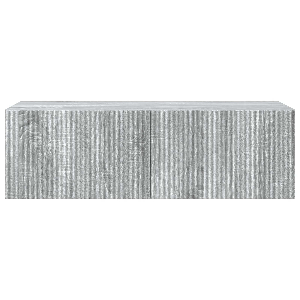 vidaXL Szafka RTV montowana na ścianie Szary Sonoma 98 x 41 x 30 cm