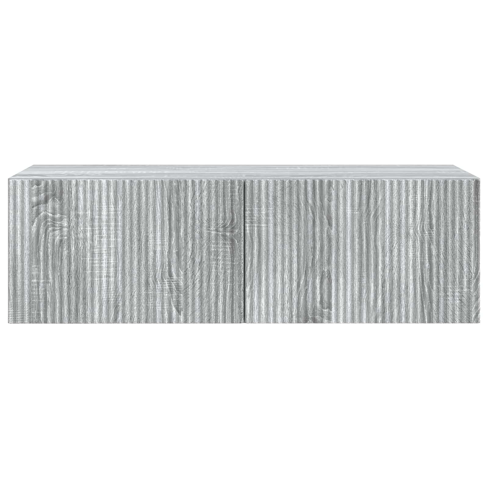 vidaXL Szafka RTV montowana na ścianie Szary Sonoma 98 x 41 x 30 cm