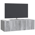 vidaXL Szafka RTV montowana na ścianie Szary Sonoma 98 x 41 x 30 cm