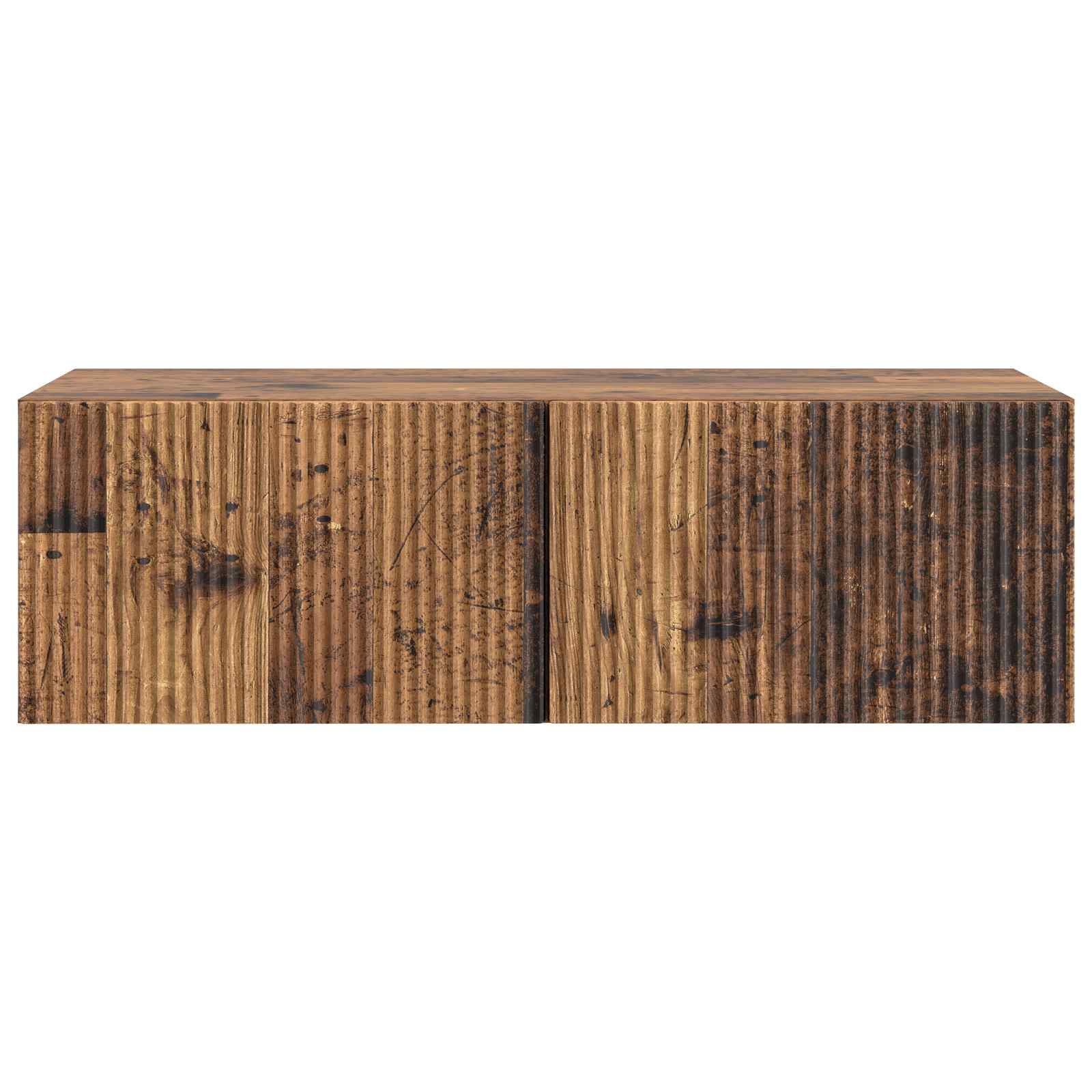 vidaXL Szafka RTV montowana na ścianie Stare drewno 98 x 41 x 30 cm