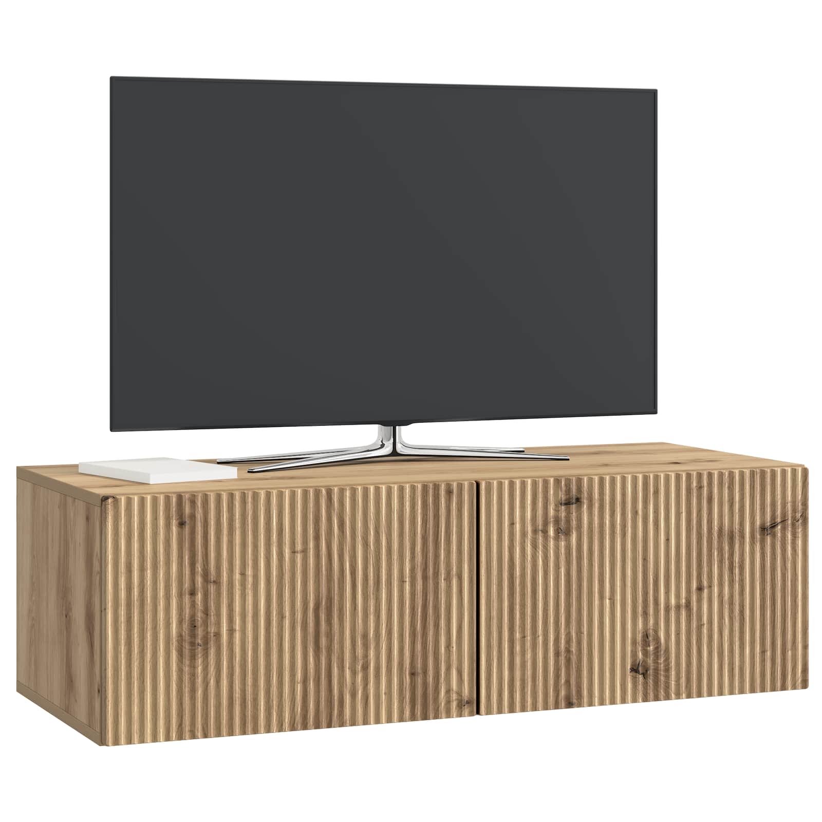 vidaXL Szafka RTV montowana na ścianie Dąb artisan 98 x 41 x 30 cm