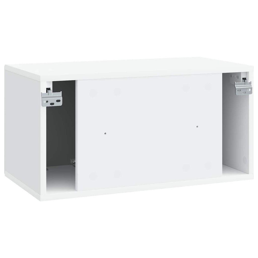 vidaXL Szafka RTV montowana na ścianie Biały 59,5 x 31 x 30 cm