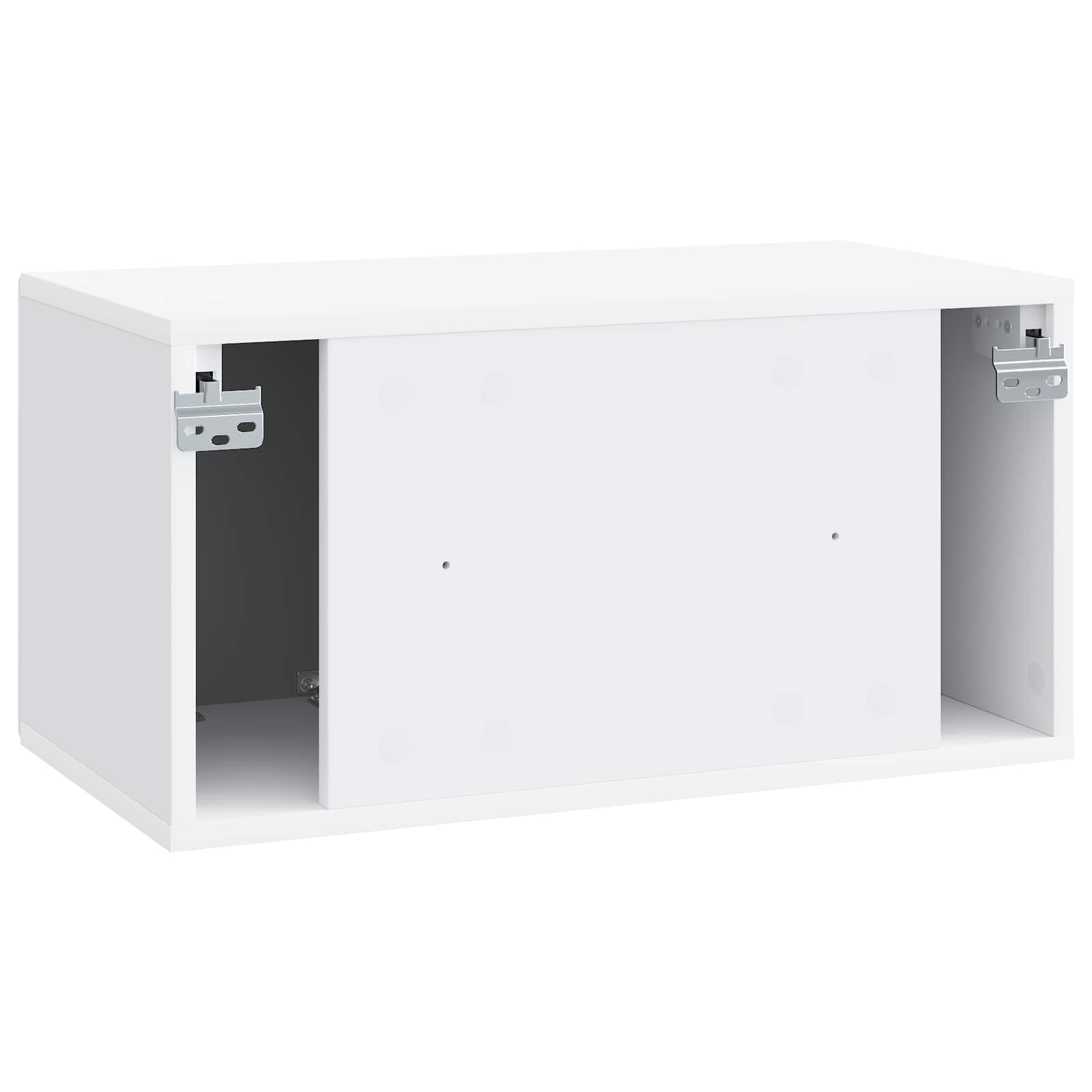 vidaXL Szafka RTV montowana na ścianie Biały 59,5 x 31 x 30 cm