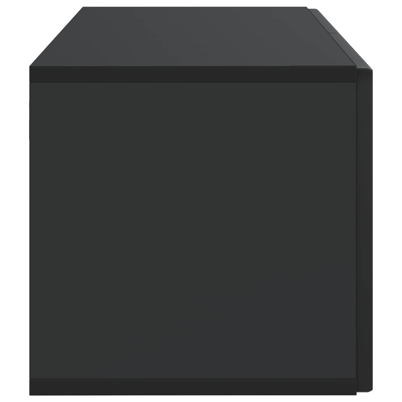 vidaXL Szafka RTV montowana na ścianie Czarny 59,5 x 31 x 30 cm