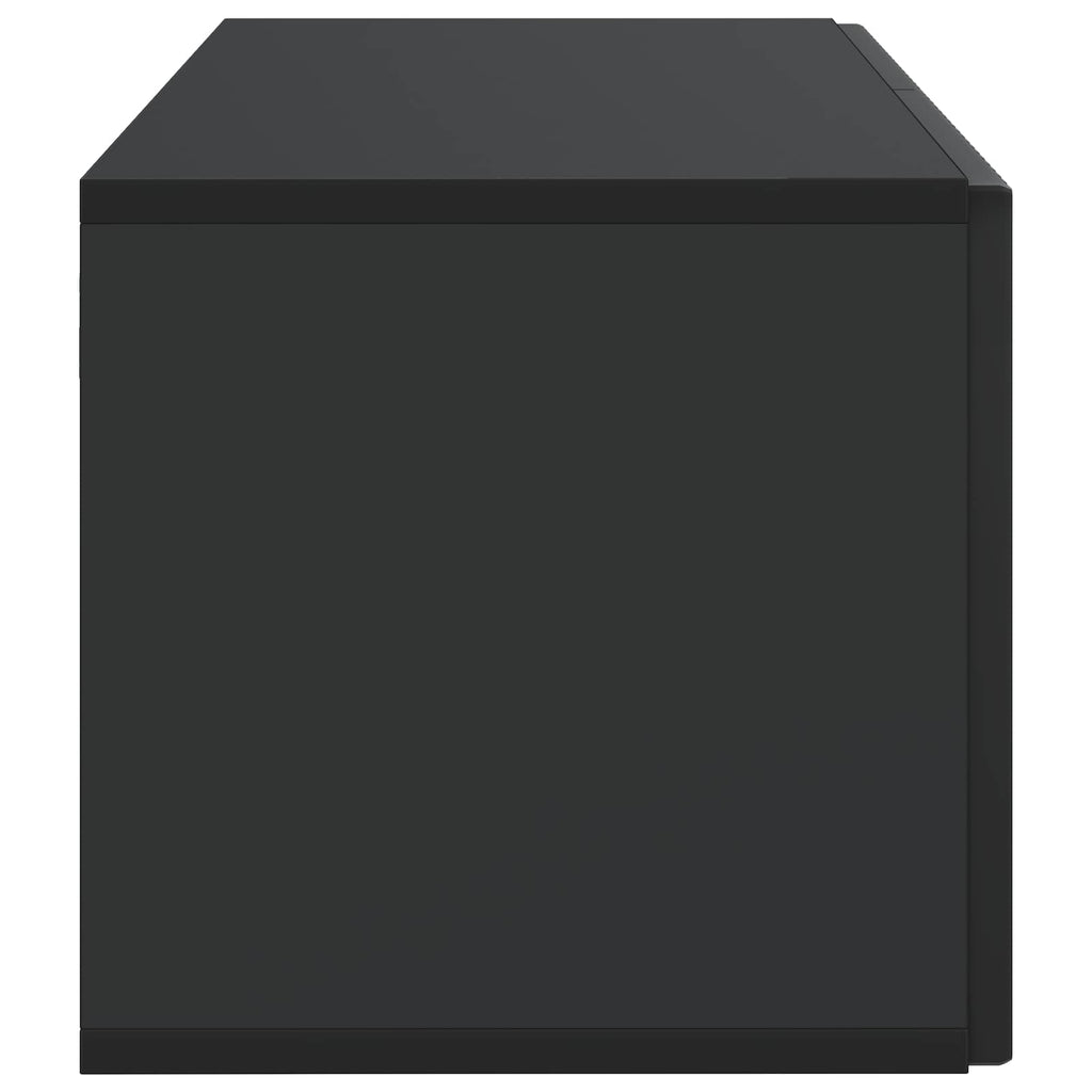 vidaXL Szafka RTV montowana na ścianie Czarny 59,5 x 31 x 30 cm