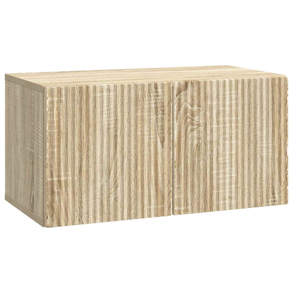 vidaXL Szafka RTV montowana na ścianie dąb Sonoma 59,5 x 31 x 30 cm