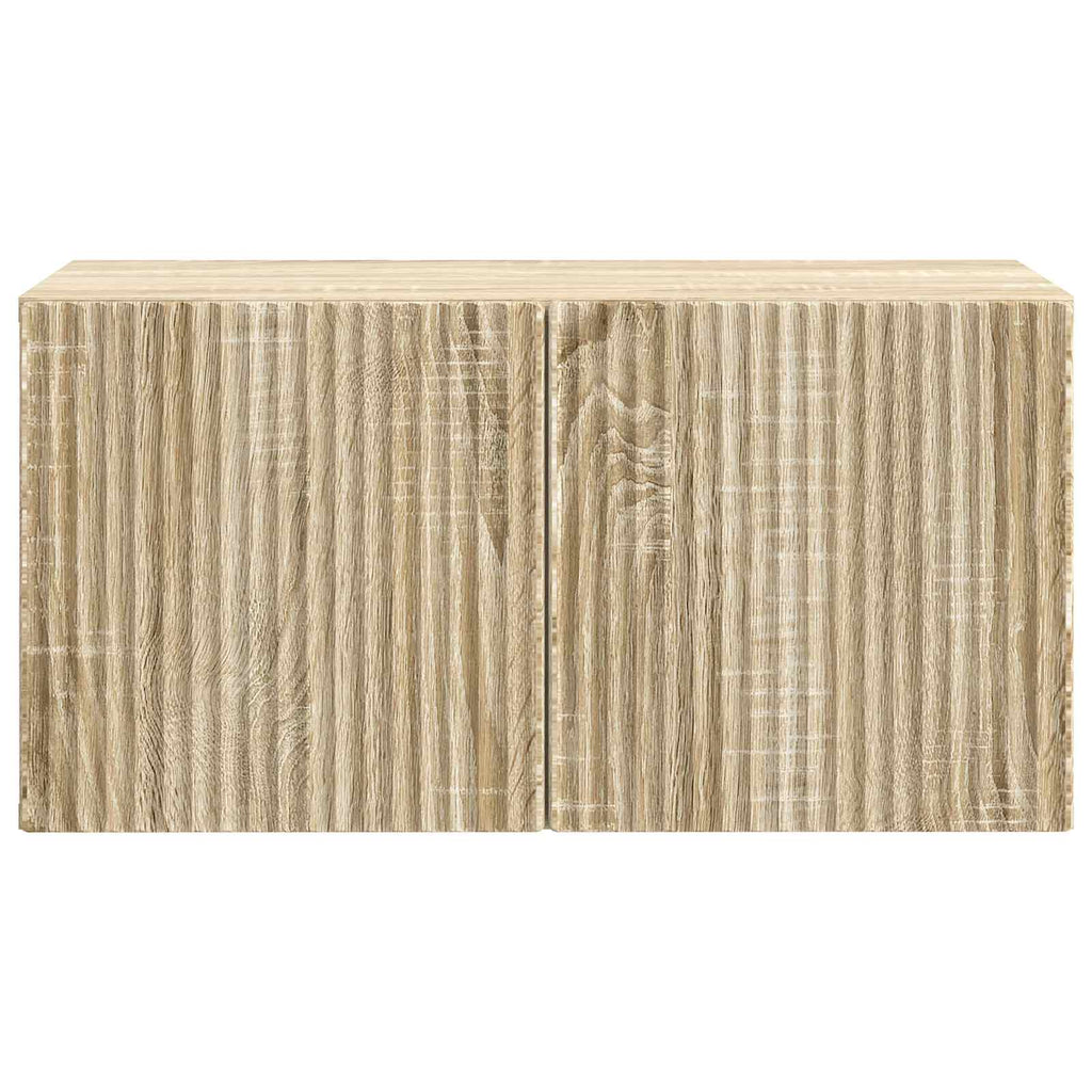 vidaXL Szafka RTV montowana na ścianie dąb Sonoma 59,5 x 31 x 30 cm