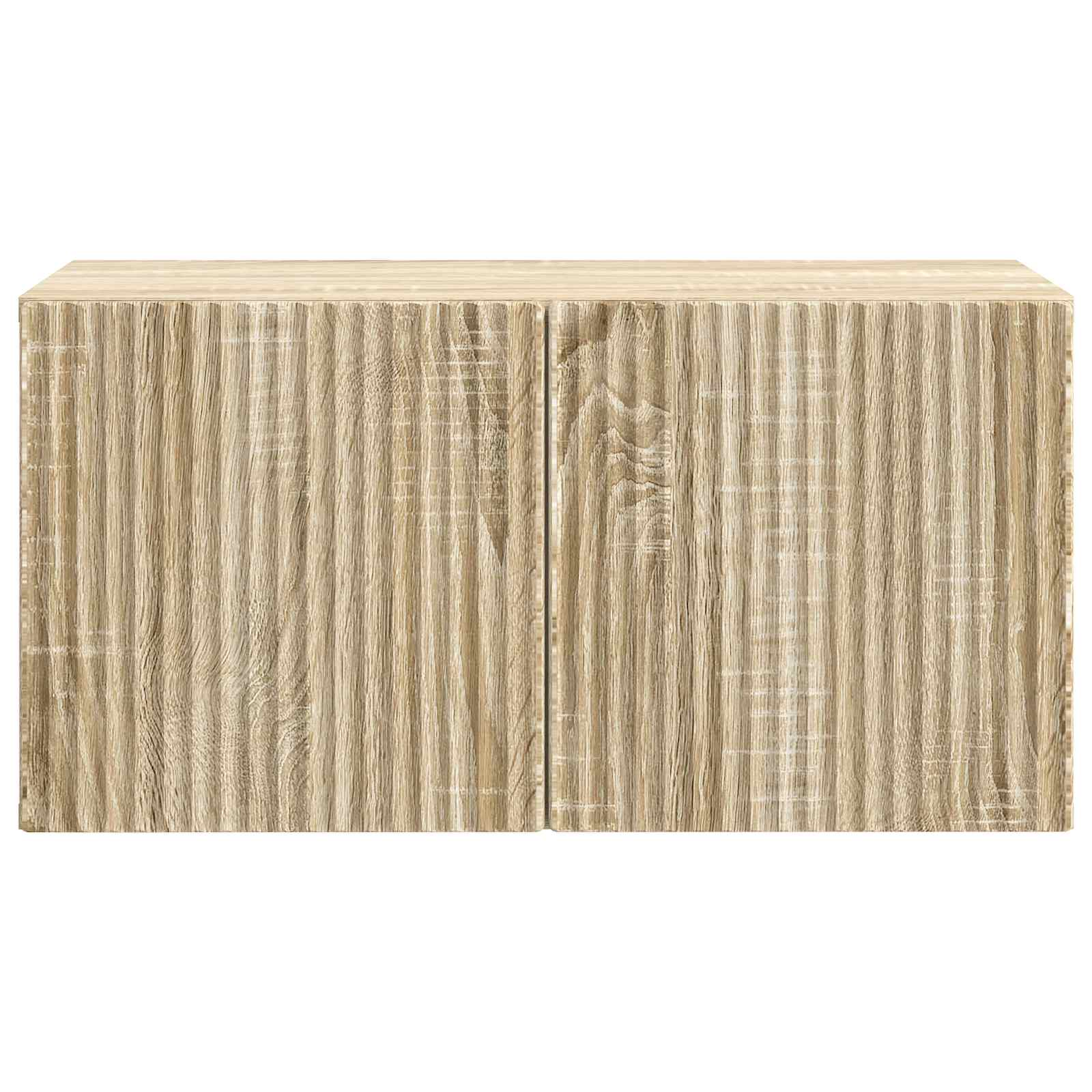 vidaXL Szafka RTV montowana na ścianie dąb Sonoma 59,5 x 31 x 30 cm