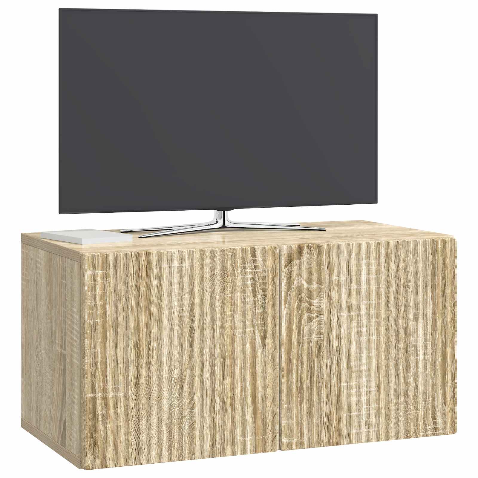 vidaXL Szafka RTV montowana na ścianie dąb Sonoma 59,5 x 31 x 30 cm