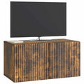 vidaXL Szafka RTV montowana na ścianie Dąb wędzony 59,5 x 31 x 30 cm