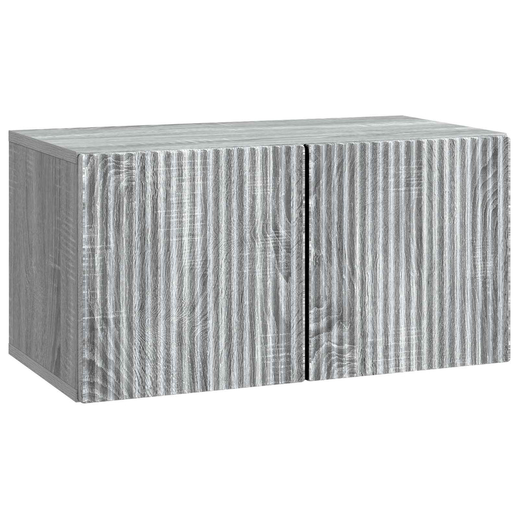 vidaXL Szafka RTV montowana na ścianie Szary Sonoma 59,5 x 31 x 30 cm