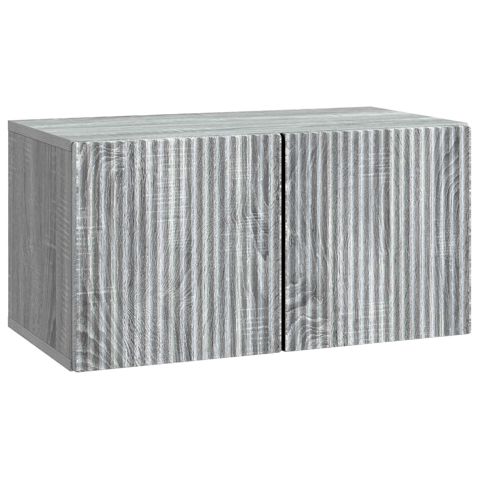 vidaXL Szafka RTV montowana na ścianie Szary Sonoma 59,5 x 31 x 30 cm