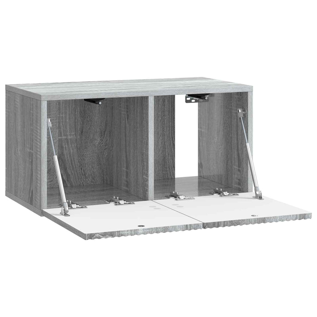 vidaXL Szafka RTV montowana na ścianie Szary Sonoma 59,5 x 31 x 30 cm