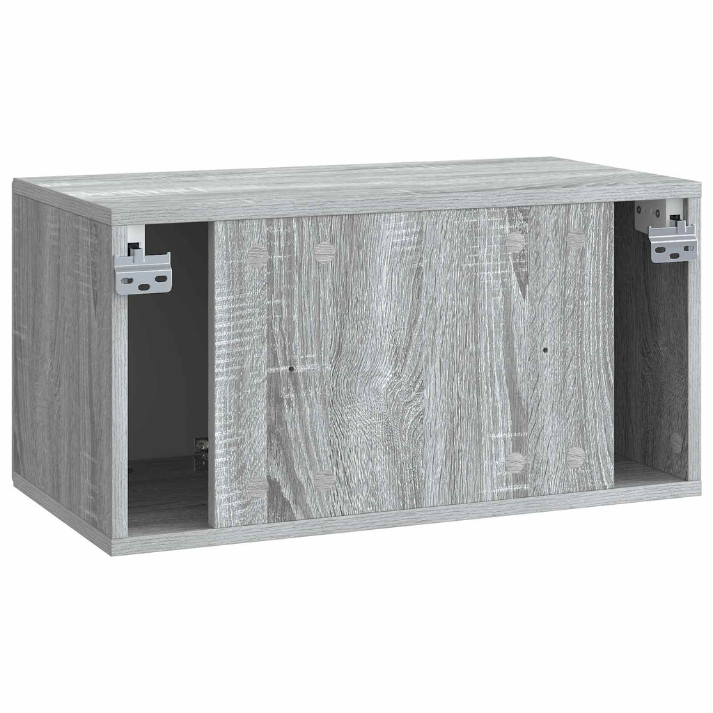 vidaXL Szafka RTV montowana na ścianie Szary Sonoma 59,5 x 31 x 30 cm